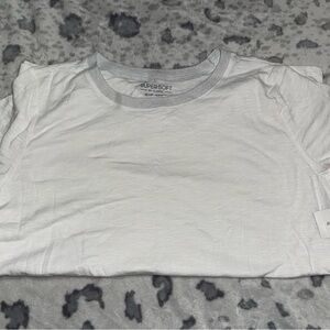 Torrid White Supersoft Tee with Sparkley Collar